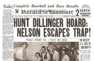 John Dillinger Historic Newspaper Reprint
